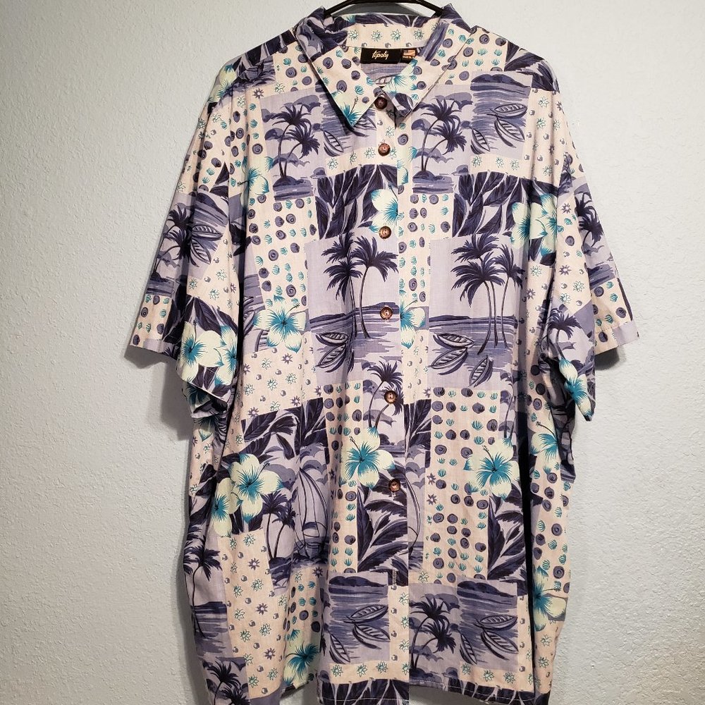 **VINTAGE** Tapestry Hawaiian Shirt
